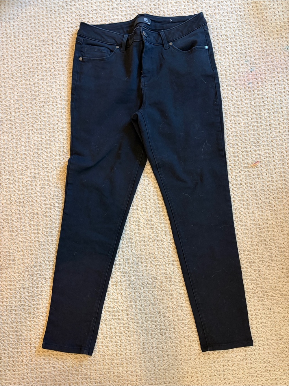 1822 Denim Women's Black Skinny Jeans